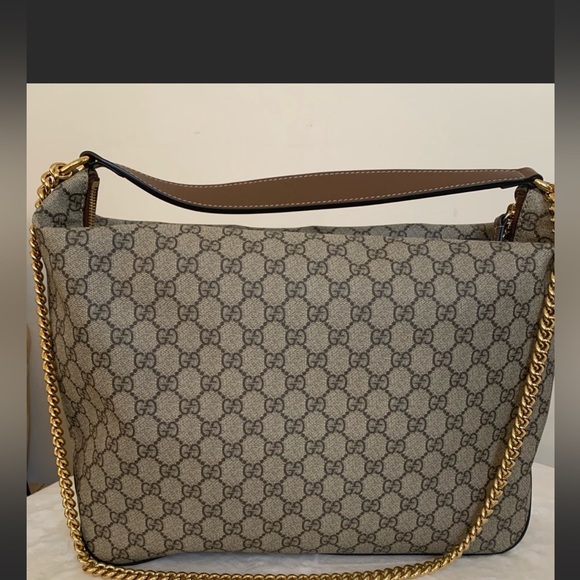 Gucci Supreme Canvas Hobo Bag Two Way Chain - Picture 2 of 9